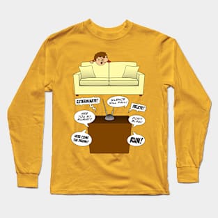 Behind The Sofa Long Sleeve T-Shirt